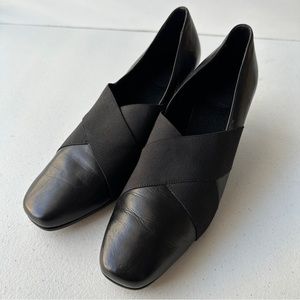 1803  Womens Leather Comfort Dress Shoes from Portugal Size 39 2.5" Heel